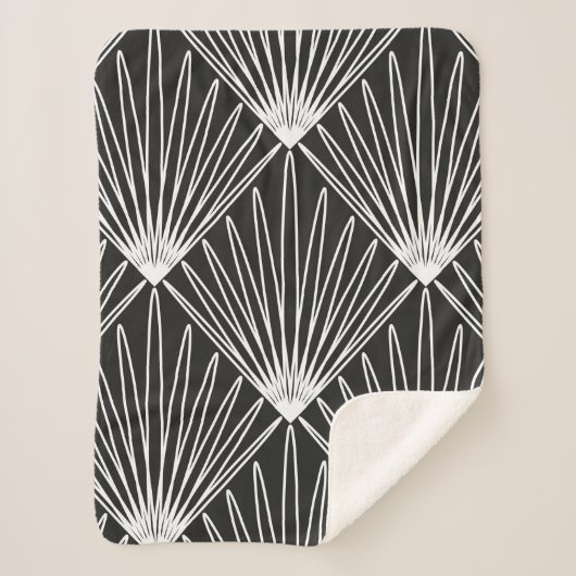 Nahtloses geometrisches Muster Sherpadecke (Vorderseite)