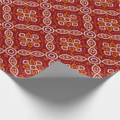 Nahtloses geometrisches Patoda bandhani Muster Geschenkpapier (Ecke)