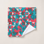 Nahtloses, geometrisches Waschlappen Badhandtuch Set (Waschlappen)