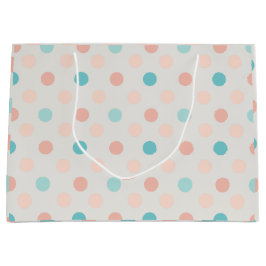 Nahtloses gepunktetes Muster Große Geschenktüte