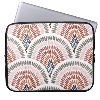 Nahtloses gewelltes Muster. Seigaiha Design in pol Laptopschutzhülle