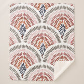 Nahtloses gewelltes Muster. Seigaiha Design in pol Sherpadecke (Vorderseite)