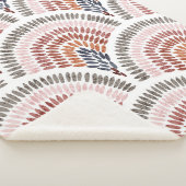 Nahtloses gewelltes Muster. Seigaiha Design in pol Sherpadecke (3/4)