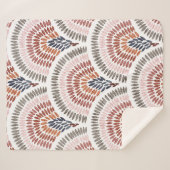 Nahtloses gewelltes Muster. Seigaiha Design in pol Sherpadecke (Vorderseite (Horizontal))