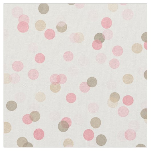 Nahtloses Girly Rosa u. BrownConfetti Stoff (Nahaufnahme)