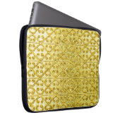 Nahtloses Gold Laptopschutzhülle (Vorne Rechts)