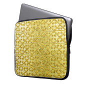 Nahtloses Gold Laptopschutzhülle (Vorderseite Links)