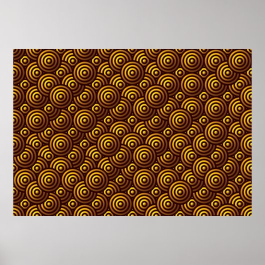 Nahtloses Gold-Muster Poster (Vorne)