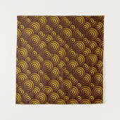 Nahtloses Gold-Muster Wandteppich (Vorderseite (Horizontal))