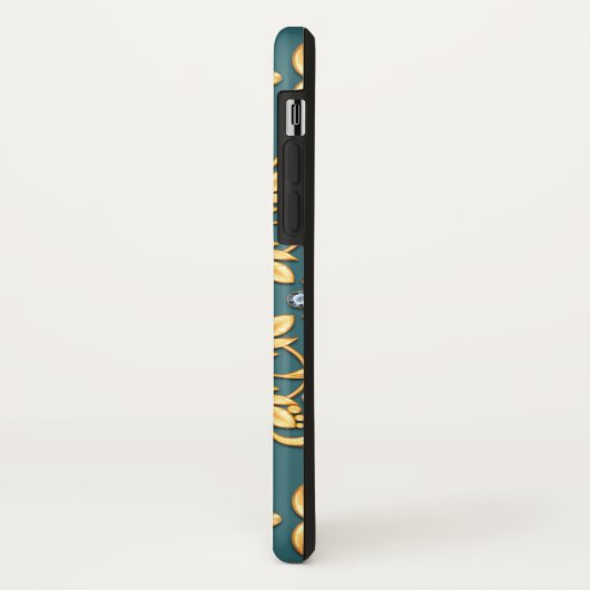 Nahtloses goldenes Muster mit Ruby Case-Mate iPhone Hülle (Hinten/Links)