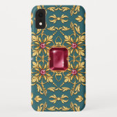 Nahtloses goldenes Muster mit Ruby Case-Mate iPhone Hülle (Rückseite)