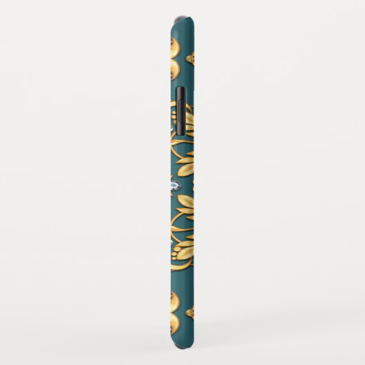 Nahtloses goldenes Muster mit Ruby Case-Mate iPhone Hülle (Hinten/Rechts)