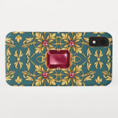 Nahtloses goldenes Muster mit Ruby Case-Mate iPhone Hülle (Rückseite (Horizontal))