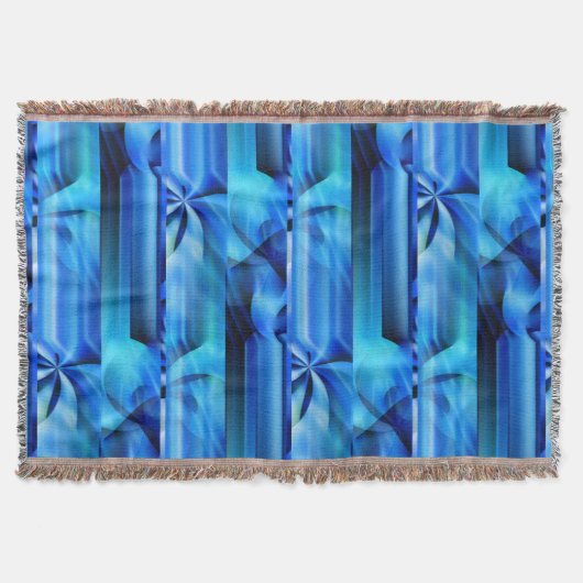 Nahtloses Grafikdesign - blau, schwarz I Decke (Vorderseite)