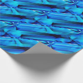 Nahtloses Grafikdesign - blau, schwarz I Geschenkpapier (Ecke)