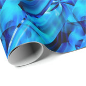Nahtloses Grafikdesign - blau, schwarz I Geschenkpapier (Rolleneckpunkt)