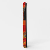Nahtloses Grafikdesign - Rot orange I Case-Mate iPhone Hülle (Hinten/Links)