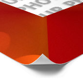 Nahtloses Grafikdesign - Rot orange I Poster (Ecke)
