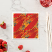 Nahtloses Grafikdesign - Rot orange I Serviette (Beispiel)