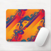 Nahtloses grafisches Design - gelbes Rot I Mousepad (Mit Mouse)