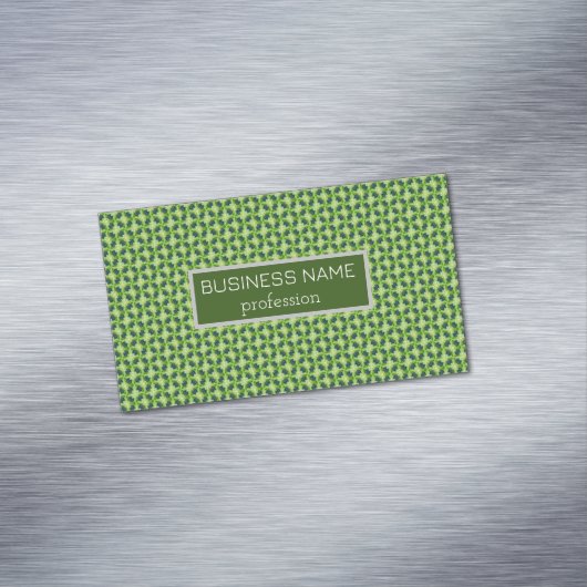 Nahtloses Grasmuster Magnetische Visitenkarte (Beispiel)