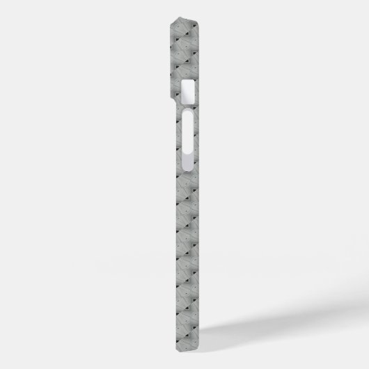 Nahtloses graues Muster Case-Mate iPhone Hülle (Rückseite / Links)