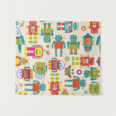 Nahtloses, haltbares Hintergrundmuster mit Niedlic Wandteppich (Vorderseite (Horizontal))