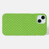 Nahtloses, helles Limette-Polka-Punkt-Muster Case-Mate iPhone Hülle (Rückseite (Horizontal))