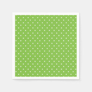 Nahtloses, helles Limette-Polka-Punkt-Muster Serviette