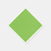 Nahtloses, helles Limette-Polka-Punkt-Muster  Serviette (Ecke)