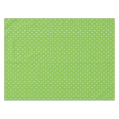 Nahtloses, helles Limette-Polka-Punkt-Muster Tischdecke (Vorderseite (Horizontal))