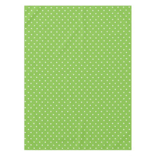 Nahtloses, helles Limette-Polka-Punkt-Muster  Tischdecke