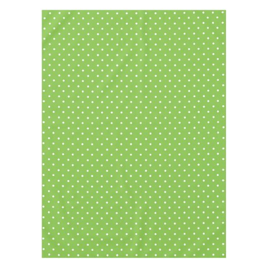 Nahtloses, helles Limette-Polka-Punkt-Muster Tischdecke (Vorderseite)