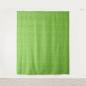 Nahtloses, helles Limette-Polka-Punkt-Muster  Wandteppich (Vorderseite)