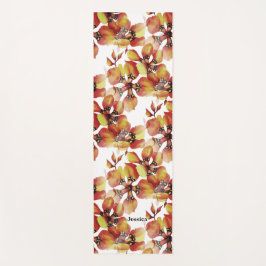 Nahtloses, helles Muster exotischer Jungtierfauna Yogamatte