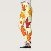 Nahtloses Herbstlaub-Design Leggings (Links)