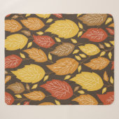 nahtloses Herbstmuster mit farbigen Blätter Sherpadecke (Vorderseite (Horizontal))