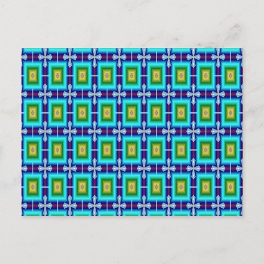 Nahtloses Hintergrundbild Postkarte (Vorderseite)