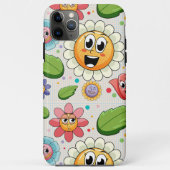 Nahtloses Hintergrunddesign mit bunten Blume Case-Mate iPhone Hülle (Rückseite)