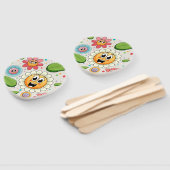 Nahtloses Hintergrunddesign mit bunten Blume Fächer (Non-assembled)