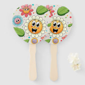 Nahtloses Hintergrunddesign mit bunten Blume Fächer (Vorne und Hinten)