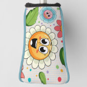 Nahtloses Hintergrunddesign mit bunten Blume Golf Headcover (Rotieren 90)