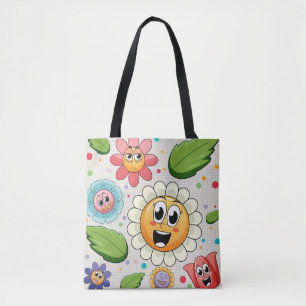 Nahtloses Hintergrunddesign mit farbenfrohen Blume Tasche