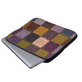Nahtloses Hintergrundmuster. Das Patchwork mit mir Laptopschutzhülle (Vorne Knopf)