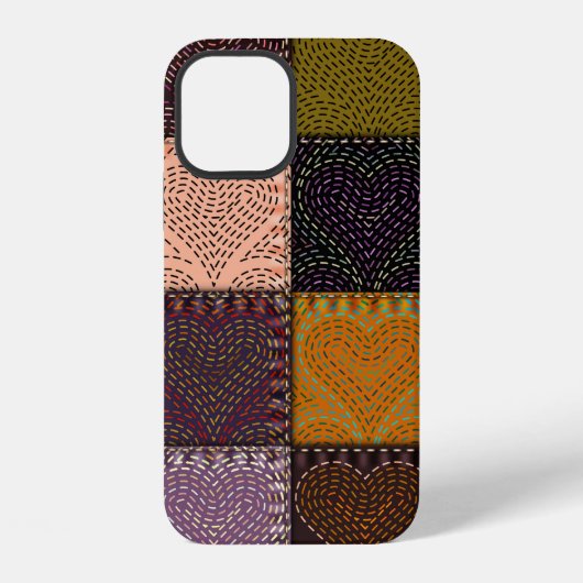 Nahtloses Hintergrundmuster. Das Patchwork mit Sti iPhone Hülle (Rückseite)