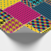 Nahtloses Hintergrundmuster. Geometrisches Patchwo Geschenkpapier (Ecke)