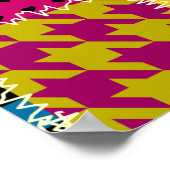 Nahtloses Hintergrundmuster. Geometrisches Patchwo Poster (Ecke)