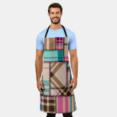 Nahtloses Hintergrundmuster. Patchwork-Muster mit Schürze (Getragen)