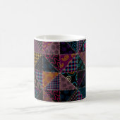 Nahtloses Hintergrundmuster. Patchwork-Muster. Vi Kaffeetasse (Mittel)