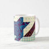Nahtloses Hintergrundmuster. Patchwork-Muster. Vi Kaffeetasse (VorderseiteRechts)